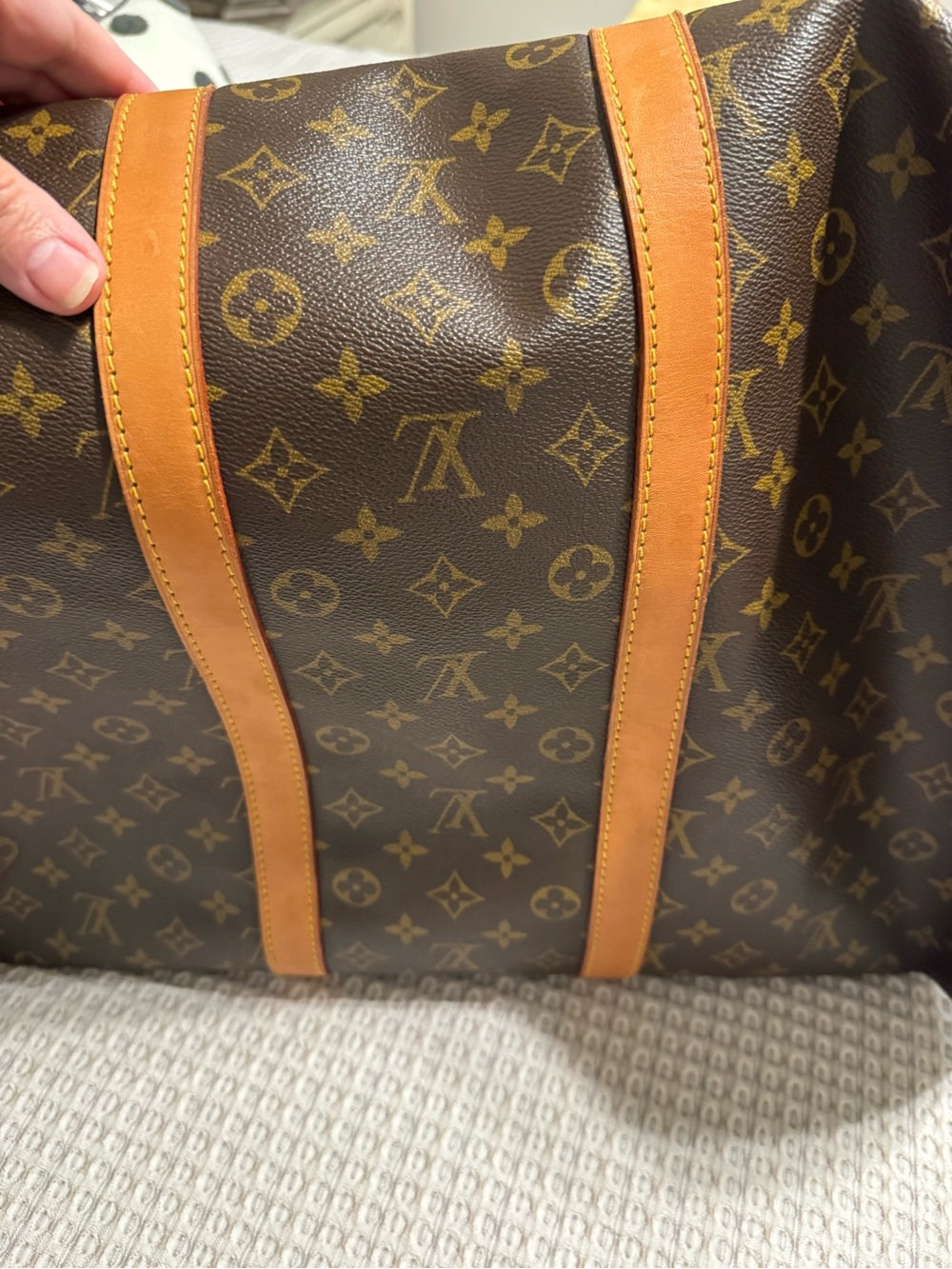 Louis Vuitton Brown Monogram Canvas Keepall with Certificate of Authenticity - Picture 7 of 13